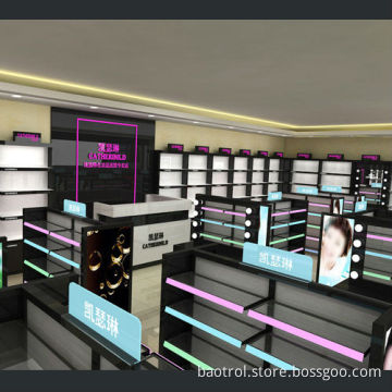 Newest design artificial stone display store fixture
